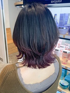 アイティー バイ アルバム 中野店(IT by ALBUM) くびれレイヤー_外ハネボブセクションカラー_ba393151