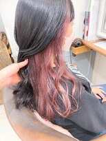 ネオリーブアイム 横浜西口店(Neolive aim)&nbsp;人気のチェリーピンク インナーカラー【横浜】w