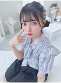 可愛い流し前髪×お団子ツインアレンジ　＊Lilme ひめの＊