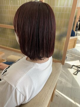 アドラーブル 長岡リップス旭岡店(adorable) イメチェン小顔前髪外ハネボブ大人可愛いチェリーピンク