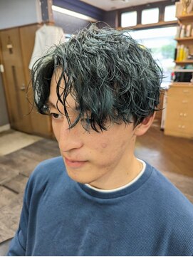 グラスヒビキ ブリーチスパイラルパーマ