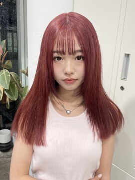 ジーナ オモテサンドウ(XENA) コーラルピンク×ピンクカラー×ブリーチカラー