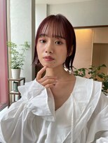 アンバー 池袋(amber)&nbsp;切りっぱなしボブ/美髪/ピンクブラウン[池袋駅]