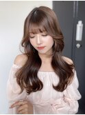 韓国/透明感カラー/レイヤーカット/顔まわり/小顔/髪質改善