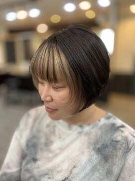 オーブ ヘアー アズール 吉祥寺店(AUBE HAIR azul) 前髪インナー イエロー