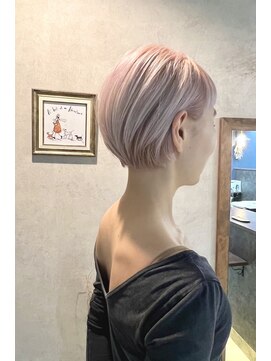 イロバイルポポル(iro...by rupopolu) 透明感抜群♪ホワイトピンクショート