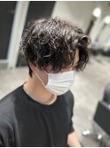 アップバング ツイストスパイラルパーマ