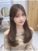 大人可愛いレイヤーカット顔まわり前髪似合わせ小顔ヘア#