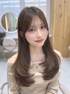 コア 銀座(COA) 大人可愛いレイヤーカット顔まわり前髪似合わせ小顔ヘア#