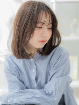 カバーヘア 上尾西口店(COVER HAIR) 大人ガーリーイヤリングカラー透けバングA1上尾20代30代40代