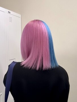 プネル(punel) ツートンカラー　ケアブリーチ　原宿