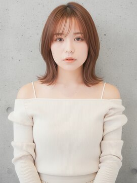 ★大人可愛い20代30代40代大人薄めバンク前髪くびレイヤー
