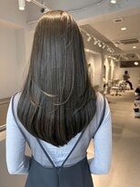 ムード(MOOD,)&nbsp;イメチェン/ピンクベージュ/アンブレラカラー/前髪/銀座駅