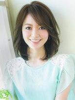 《AFLOATディル裕二朗》大人、ミセスの毛流れミディアムヘア