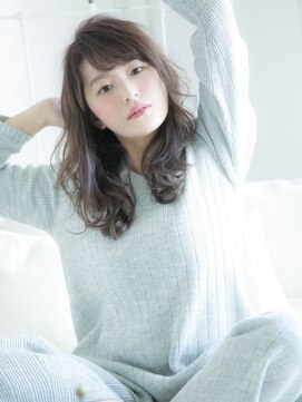 ロンドプランタン 恵比寿(Lond Printemps) 大人かわいい小顔ゆるふわウェーブ ダークアッシュカラー