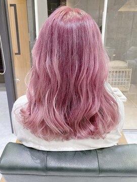 デイズ(days) ピンクべージュカラー☆セミロングヘア 原宿 DAYS