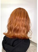 mowen 南堀江　ピンクカラー×セミウェットウェーブ×艶髪