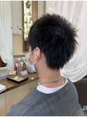 《見附 今町》メンズ 束感ショート 黒髪 簡単スタイリング