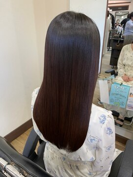 美容室 メザミー MESAMIES 大人可愛い透明感立体感ストレートロング