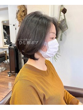 レイラバイアフロート 吉祥寺(Lila by afloat) ひし形ボブ/丸みボブ/暗髪/エギョモリ/ボブショート