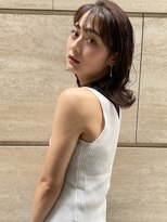 マイラ 銀座(myla)&nbsp;大人かわいいブルーグレージュこなれミディ【Yamaki Ayako】