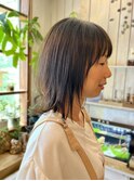 外はねミディアムヘア