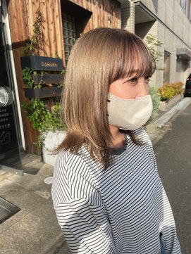 へアサロンアンドカフェガーデン(hair salon&cafe GARDEN) ミルクティーベージュ/ダブルカラー/ケアブリーチ