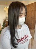 透明感オリーブカラー