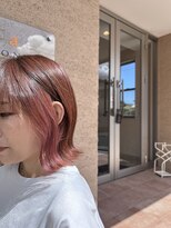 ジェリカヘアー サンフラワー通り(Jlica hair) 【インナーカラー】コーラルピンク