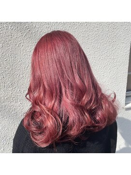 ボアップ(boappu) #暖色カラー#ケアブリーチ#ピンクカラー#髪質改善