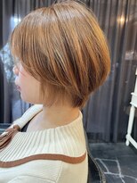 ヌーベルヴァーグ(Nouvelle Vague)&nbsp;大人ショートボブ丸みショートカットマッシュショート前髪あり