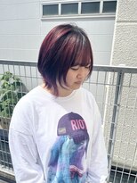 ララ(LALA)&nbsp;伸びてきた根元を生かしてデザインカラー