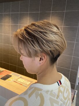 ブルーバイブレーション BlueVibration メンズ　ブリーチ　ベージュ