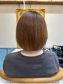 ウェーブミディアム似合わせカットメルティカラー縮毛矯正北千住