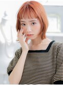 フレンチカジュアルオン眉前下がりボブパーマh3越谷10代20代30代