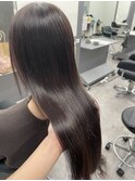 オイルカラーツヤ髪アッシュブラウン高知美容院