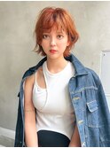 【ROJITHA原宿表参道】大人ショート×オレンジブラウン