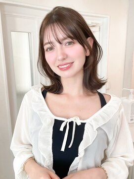 レア 表参道(L'ea) 暗めカラーグランマッシュデザインカラーフェイスフレーミング