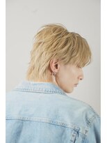 オーシャントーキョー 大阪(OCEAN TOKYO)&nbsp;ハイライトミルクティーベージュツーブロックメンズマッシュ