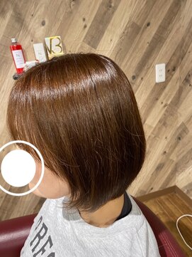 明るい白髪染め　アッシュブラウン　エドルクオンカラー