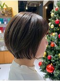 艶髪/艶感/艶髪/ショート/レイヤーカット/顔まわりカット