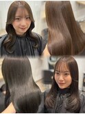 透明感/大人girly/顔周り/名古屋/名駅/髪質改善/レイヤーカット