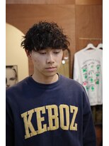 エディ(Edy)&nbsp;メンズ波巻きスパイラルパーママッシュ外国人風眉毛カット岡山