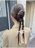 ヘアアレンジ/韓国風/カチモリヘア