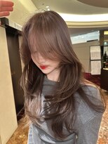 ウォーレントリコミニューヨーク ハービスエント大阪梅田店(WARREN TRICOMI NEW YORK)&nbsp;韓国風レイヤーロング×水光カラー