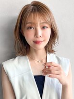 リヤン 表参道(lyann) 艶感レイヤーカットくびれヘアダークブルー美髪サイドバング