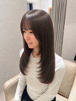 ホワイト(White) ザクザクレイヤーグレーブラウン