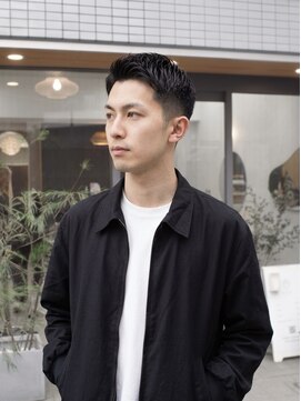キビト(kibito) 新宿若松河田曙橋七三黒髪短髪ジェル清潔感グリース30代40代