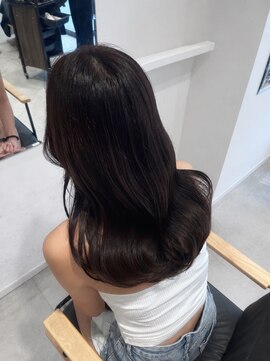 ビューバイネオリーブ 用賀店(Beau'r by neolive) ストレートパーマ縮毛矯正ダークパープル夏ミルクブラウン[用賀]