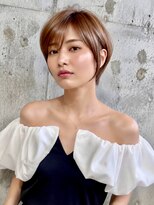 シー バイ ロンド 新宿(Sea by Lond)&nbsp;【福島】マロンベージュ耳かけくびれヘアショートボブ新宿